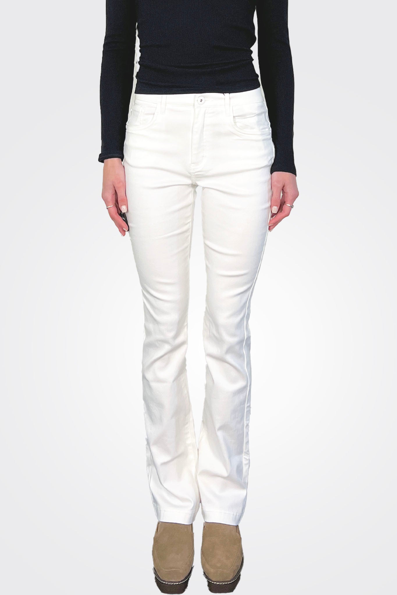Bootcut Jeans - White by Bianco Jeans — alternate view