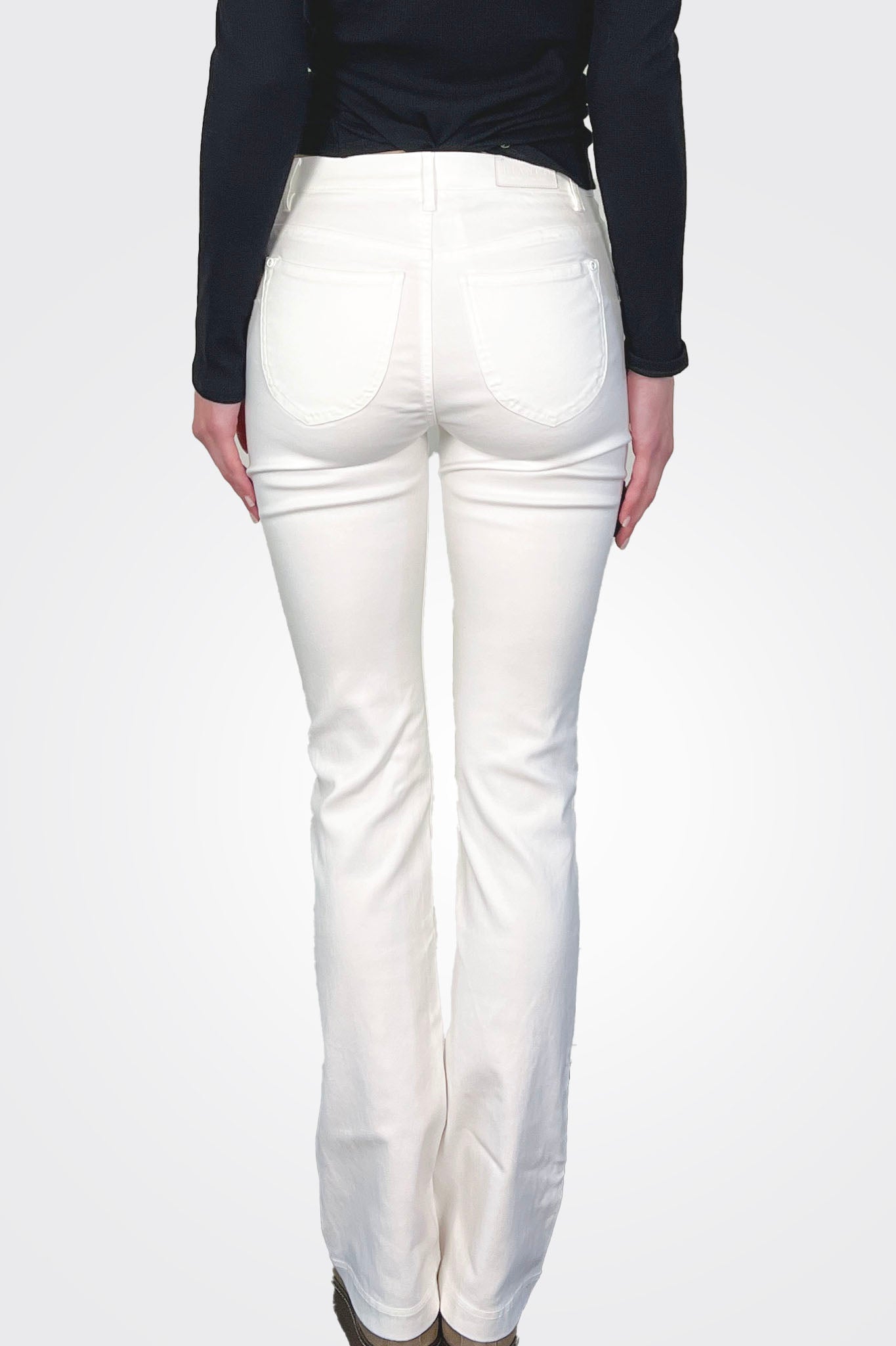 Bootcut Jeans - White by Bianco Jeans — view 3