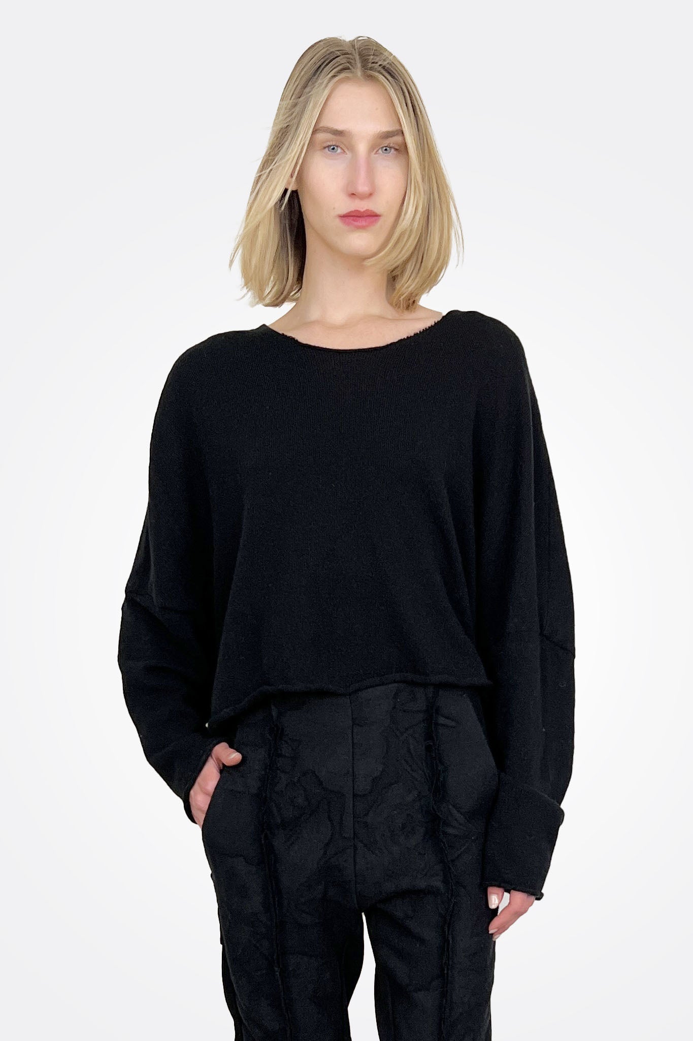 Pullover Tunic - Black by Rundholz — alternate view
