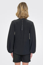 Tie Blouse - Black by SFIZIO — view 3