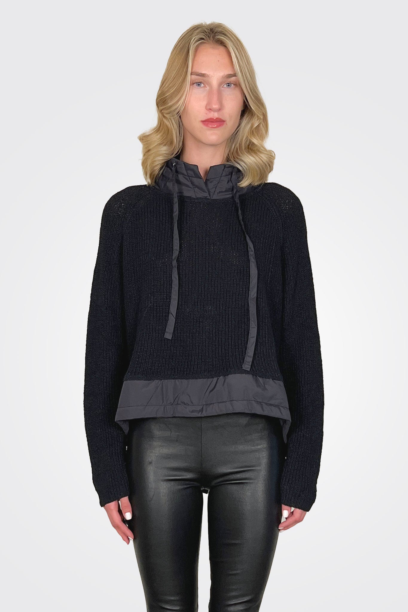 Contrast Pullover - Black by Rundholz | 25 South Boutiques