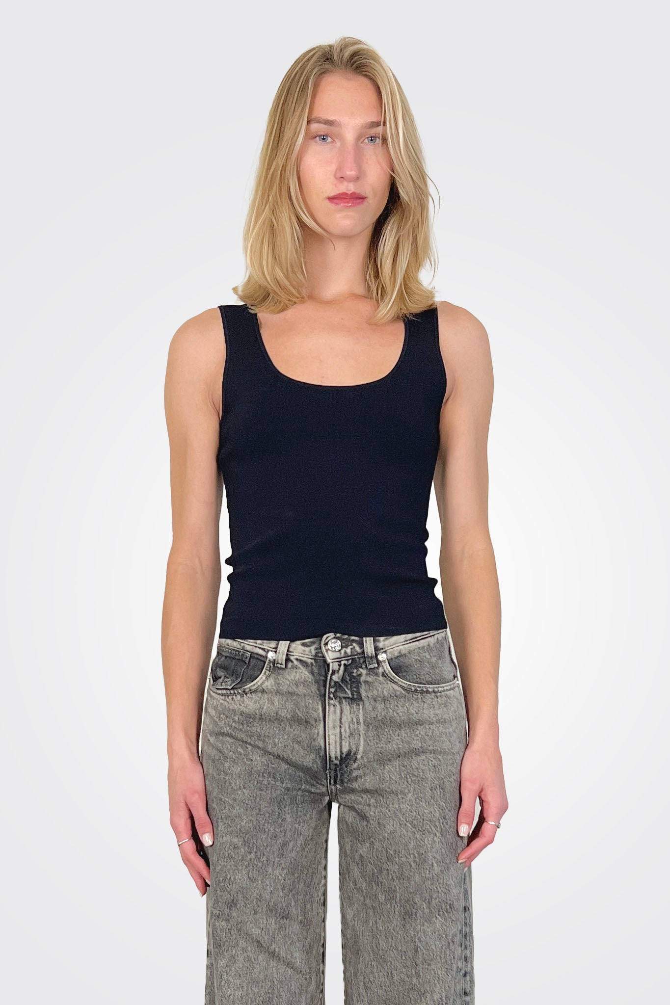Scoop Neck Tank - Coastal Blue by Vince | 25 South Boutiques