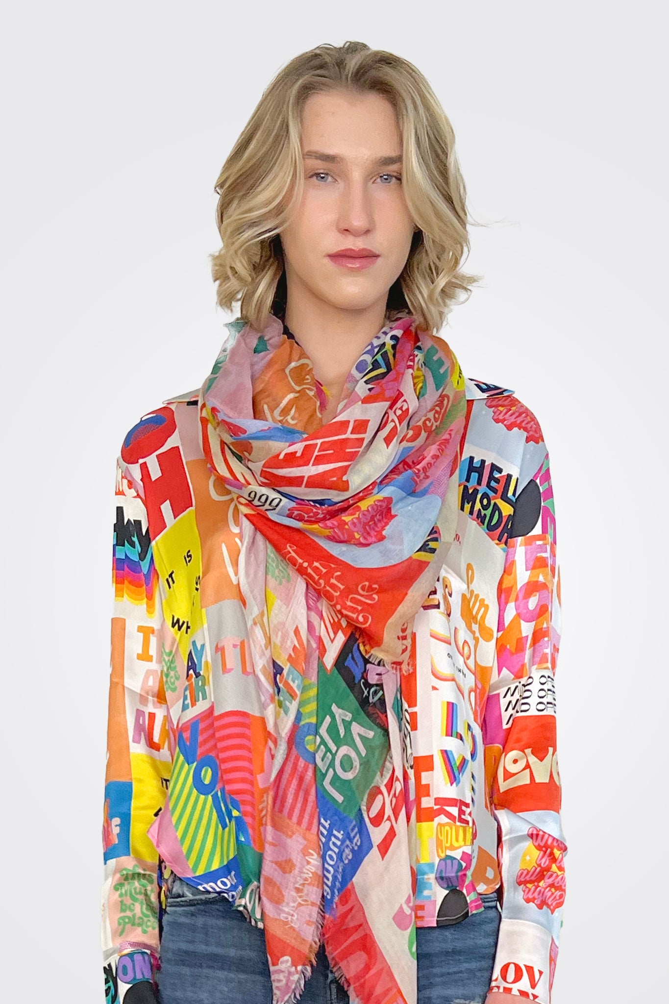 Large Scarf - Bla Bla by Unbreakable Evolution | 25 South Boutiques