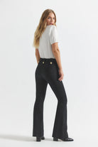 Robertson Flare Trousers - Black by Derek Lam — view 4