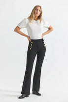 Robertson Flare Trousers - Black by Derek Lam | 25 South Boutiques