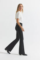 Robertson Flare Trousers - Black by Derek Lam — alternate view
