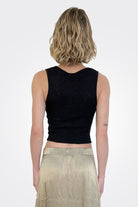 Caspian Twist Top - Black by LA Made — alternate view