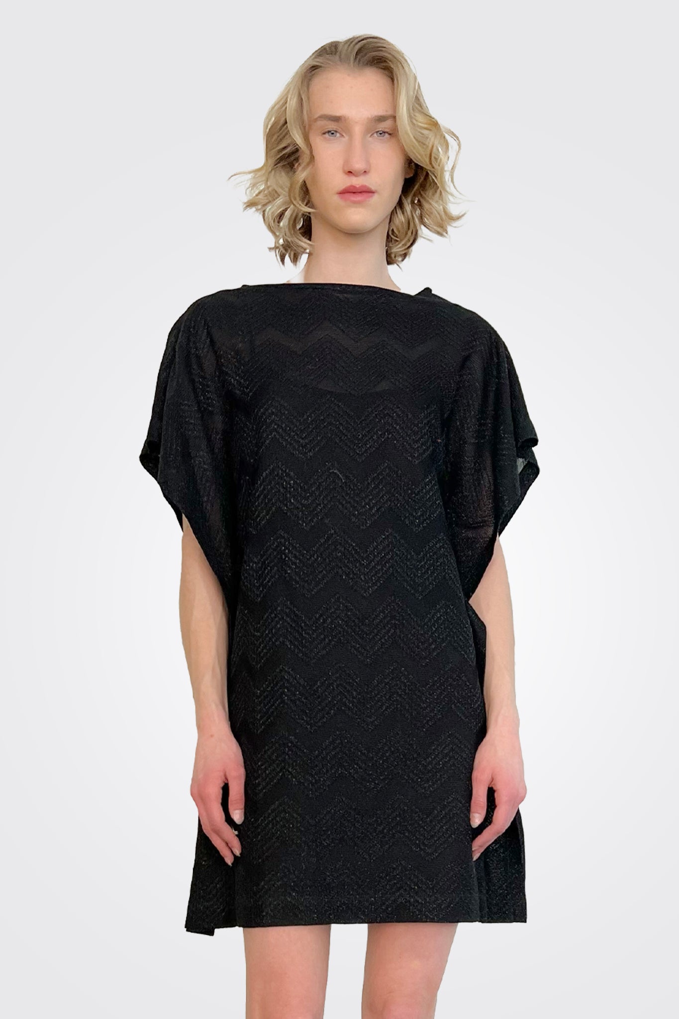 Zig Zag Dress - Black by Missoni — alternate view
