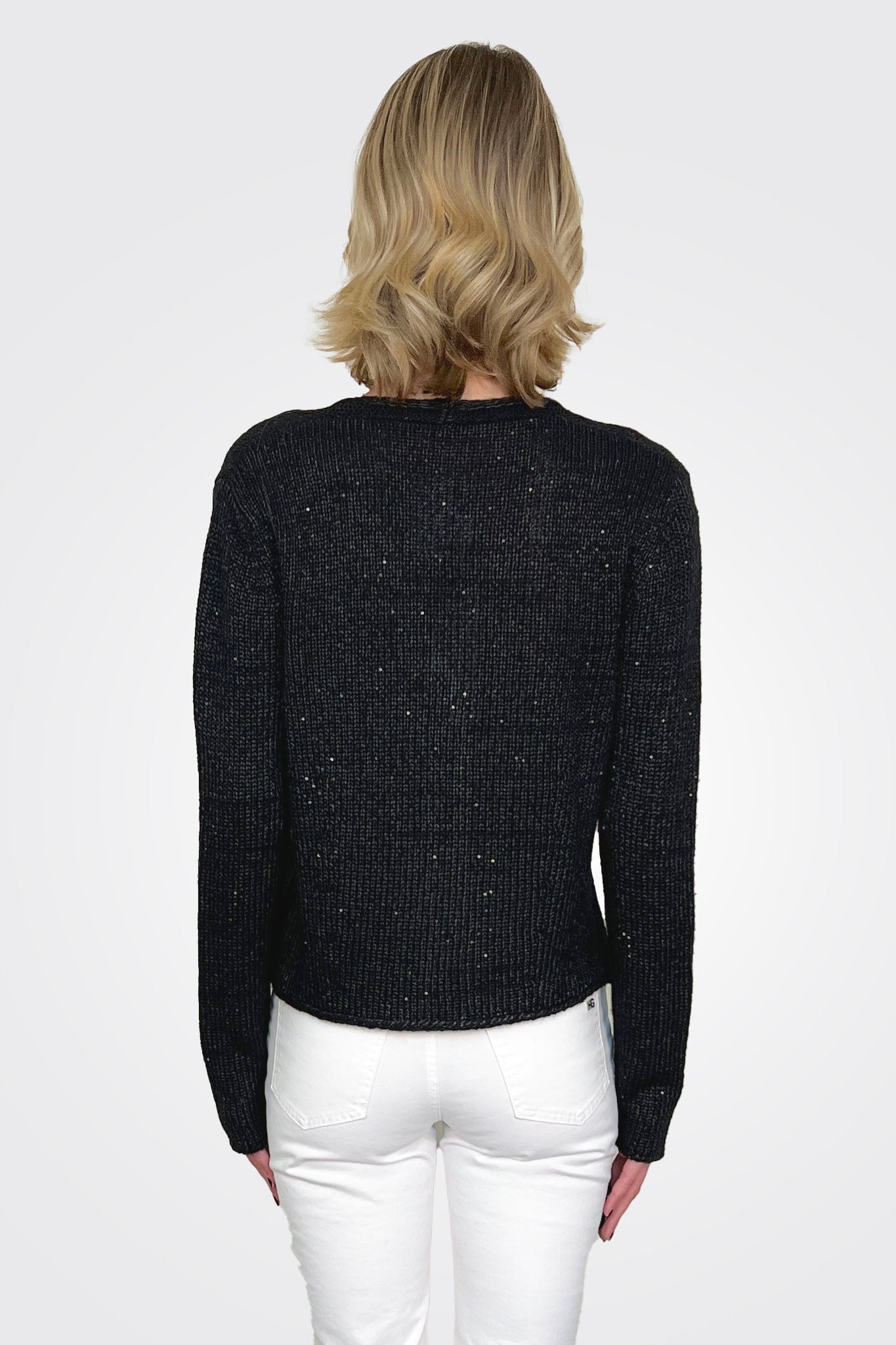 One Button Cardigan - Black by Hubert Gasser — alternate view