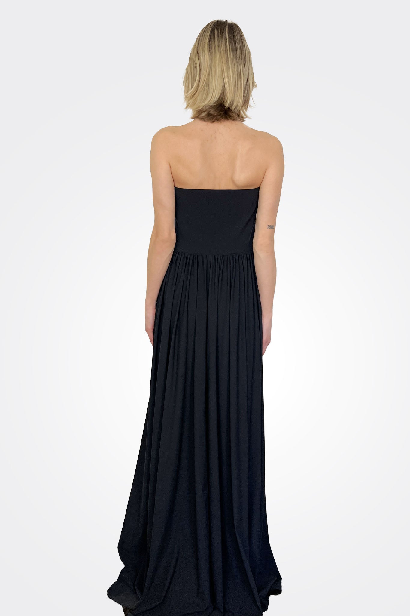 Dolse Long Gown - Black by Chiara Boni — alternate view