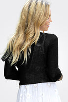 Ballet 3/4 Cotton Sleeve Top - Black by Wooden Ships — alternate view