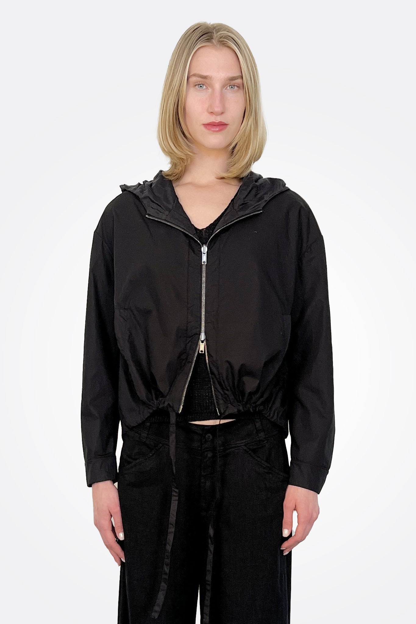 Short Reversible Hooded Jacket - Black by Transit Par-Such — alternate view