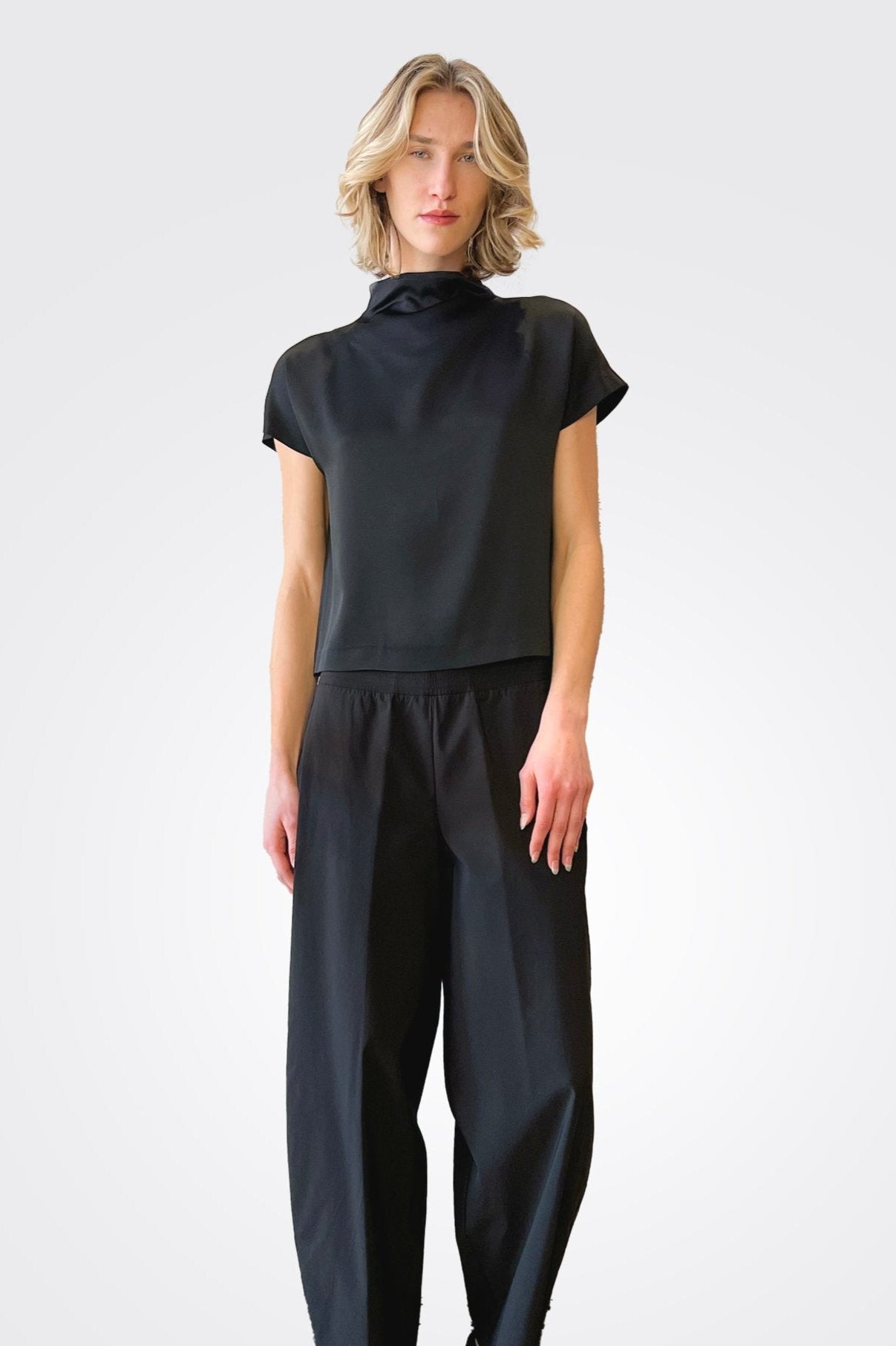 Straight Leg Trousers - Black by Liviana Conti | 25 South Boutiques