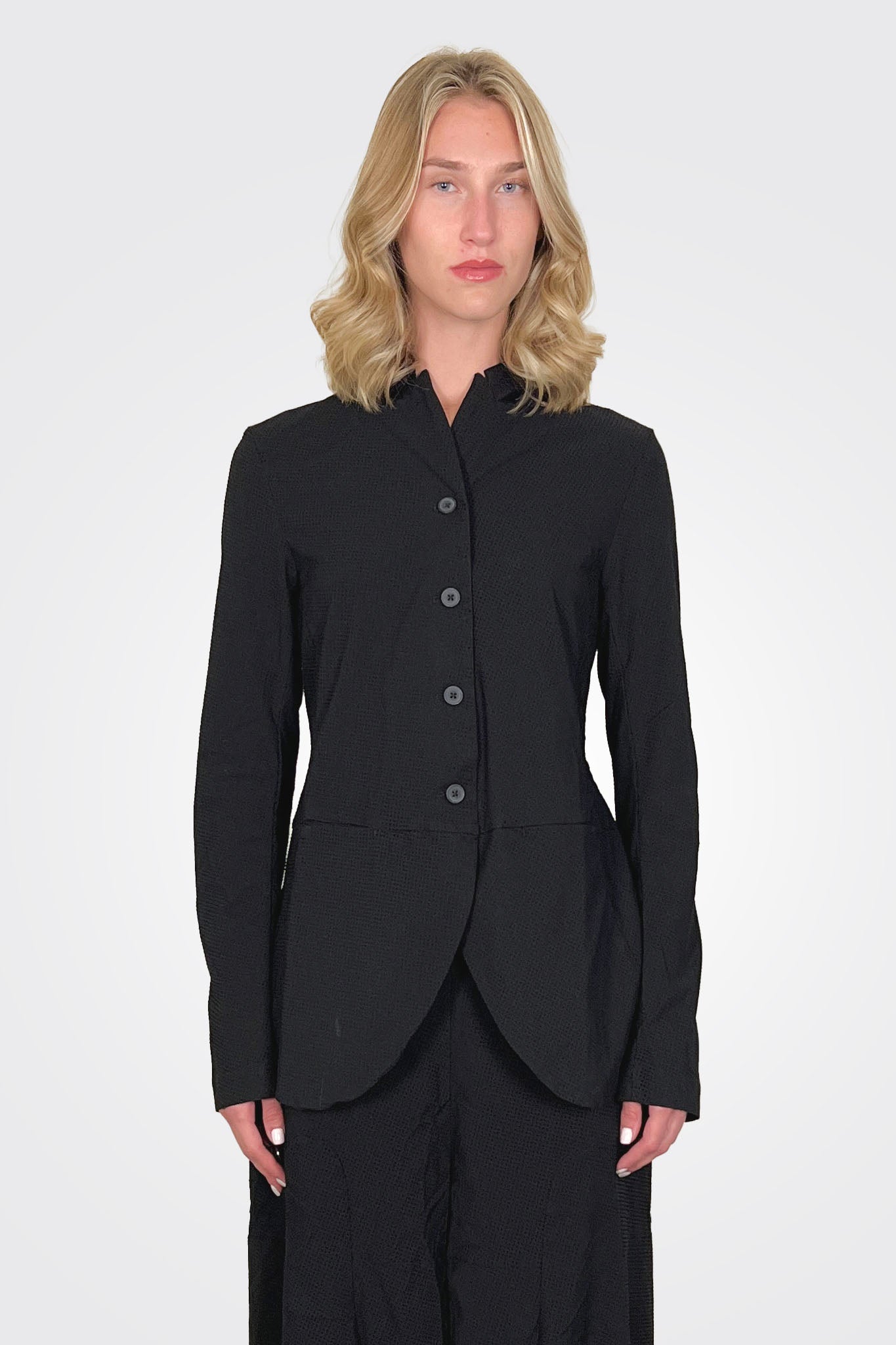 Stretch Blazer Jacket - Black Check by Rundholz | 25 South Boutiques