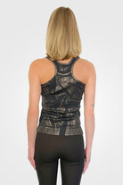 Laminated Jersey Tank - Black by Nude Italy — view 3