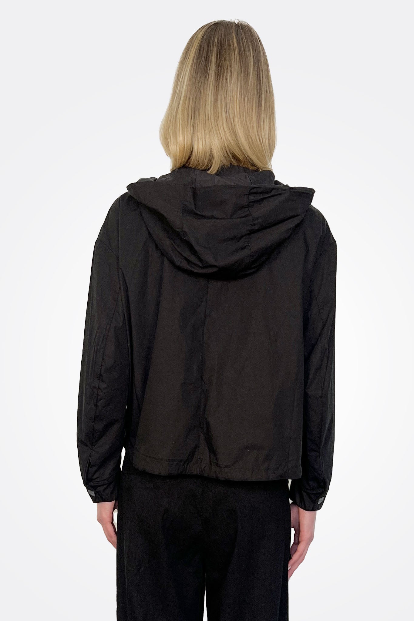 Short Reversible Hooded Jacket - Black by Transit Par-Such — view 3
