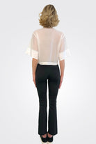 Crop Trousers - Noir by Malloni — alternate view