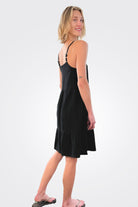 Cami Tiered Dress - Black by Bobi — view 3