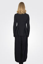 Stretch Blazer Jacket - Black Check by Rundholz — view 3