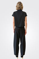 Straight Leg Trousers - Black by Liviana Conti — alternate view