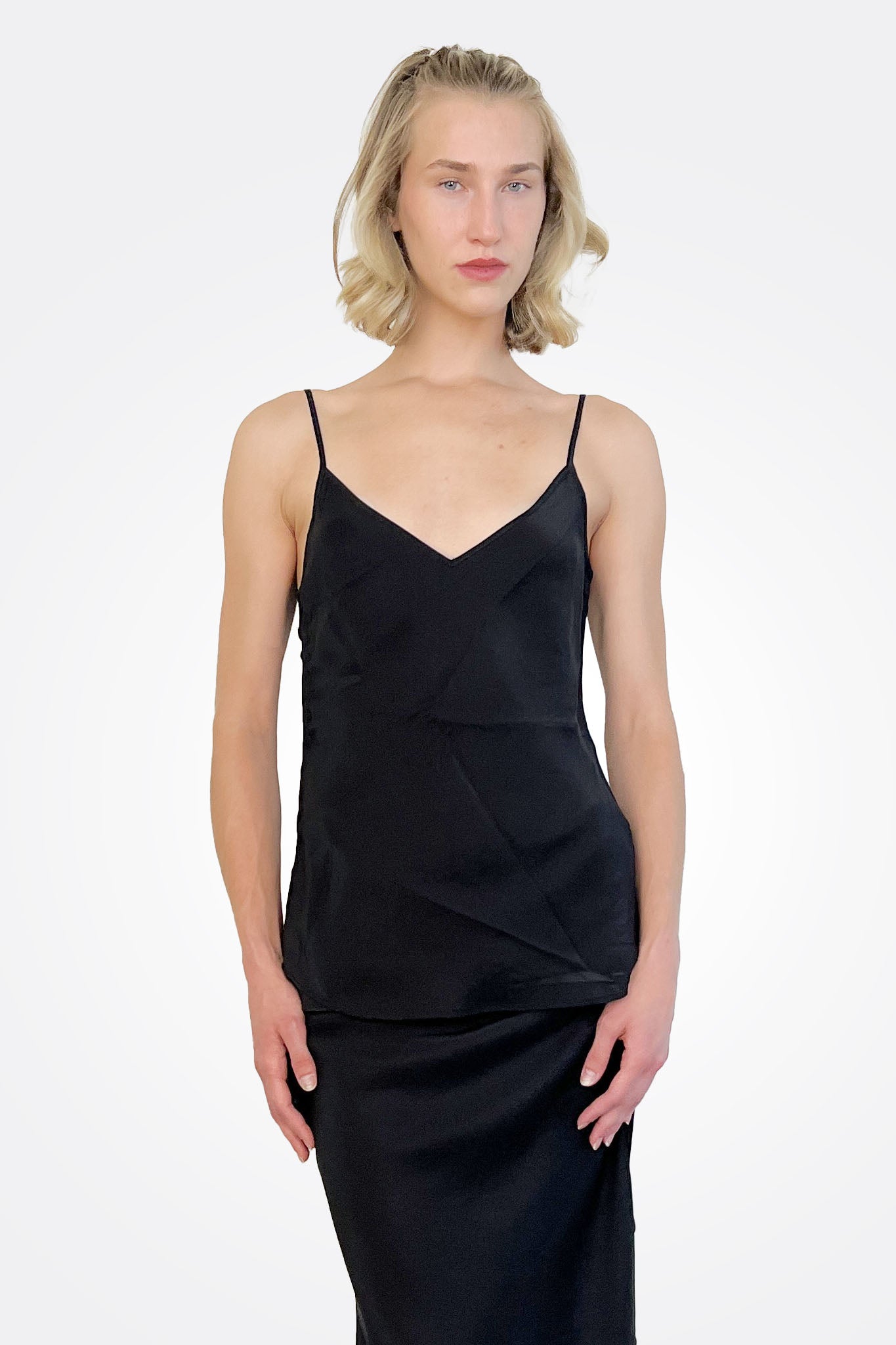 Wyanetta Silk Cami - Black by Elaine Kim | 25 South Boutiques