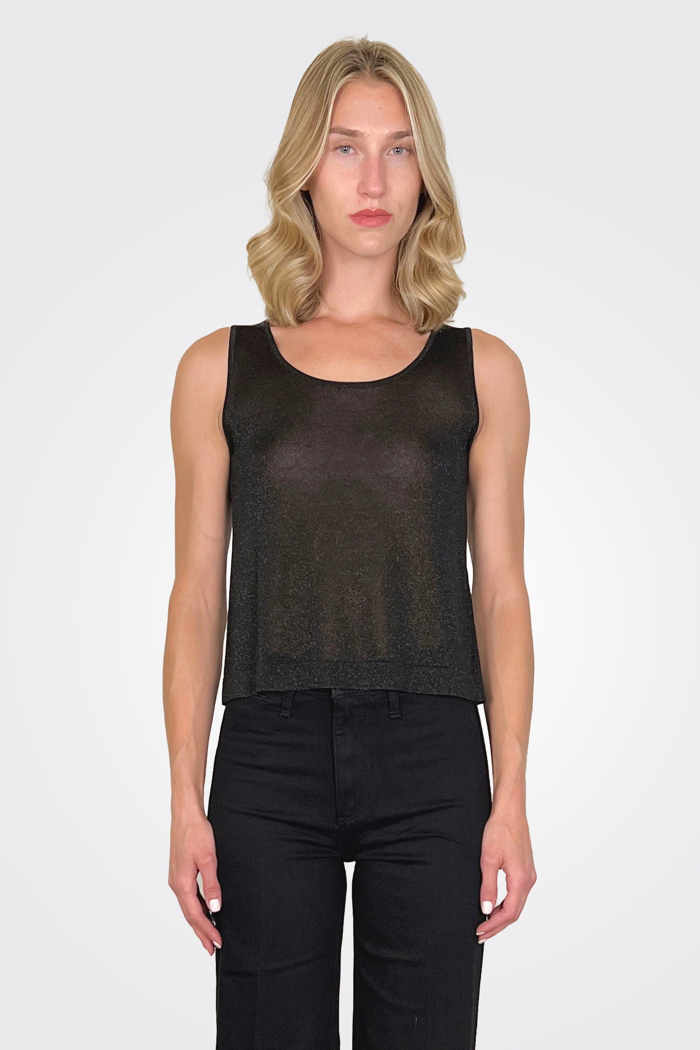 Gala Lurex Tank - Black by Maison Lurex | 25 South Boutiques