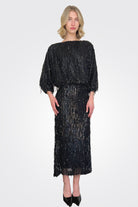 Long Sequin Dress - Black by MeiMeij | 25 South Boutiques