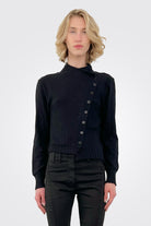 Asymmetric Cardigan - Black by Lurdes Bergada | 25 South Boutiques