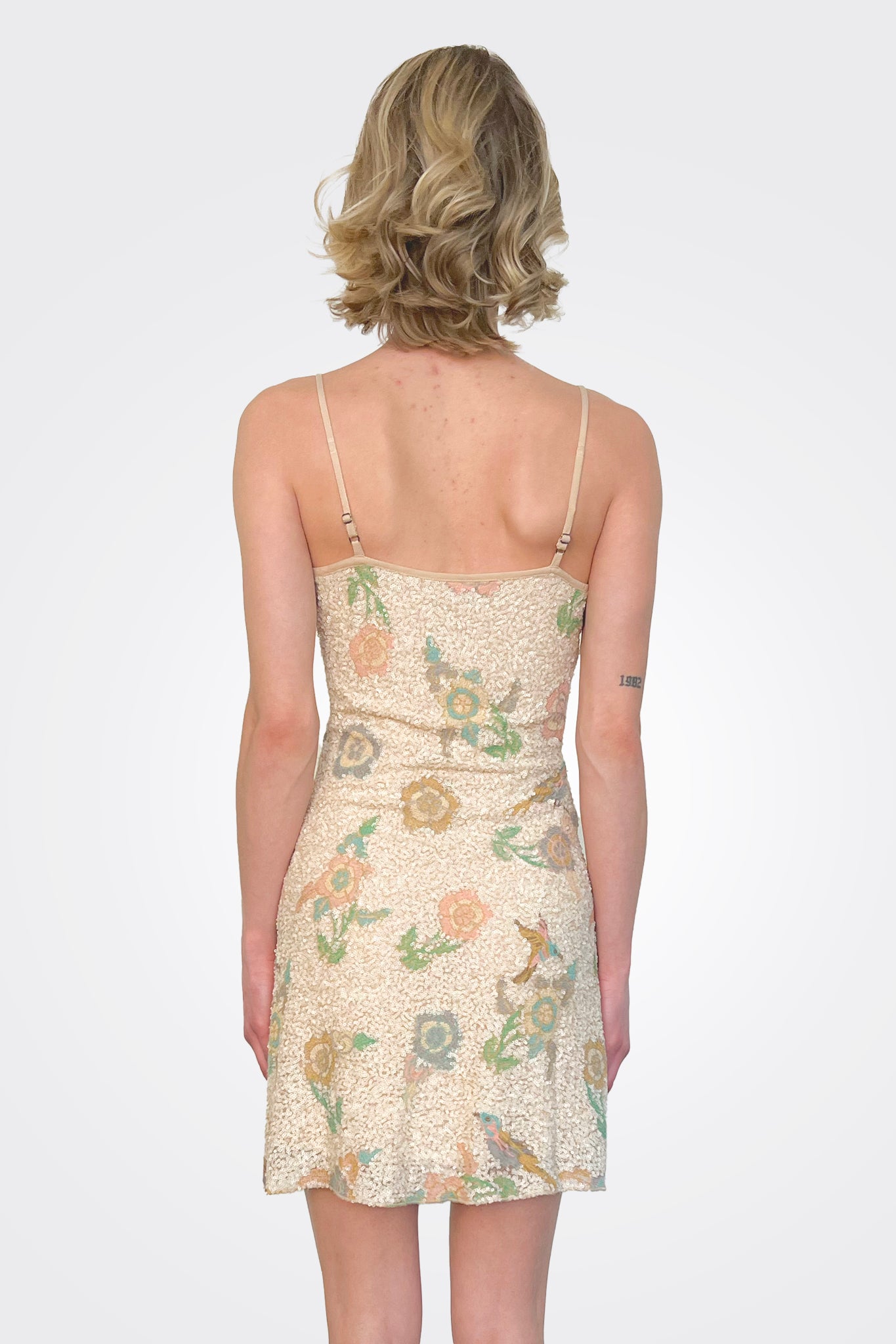 Vienne Dress - Warm Beige by Blank — view 3