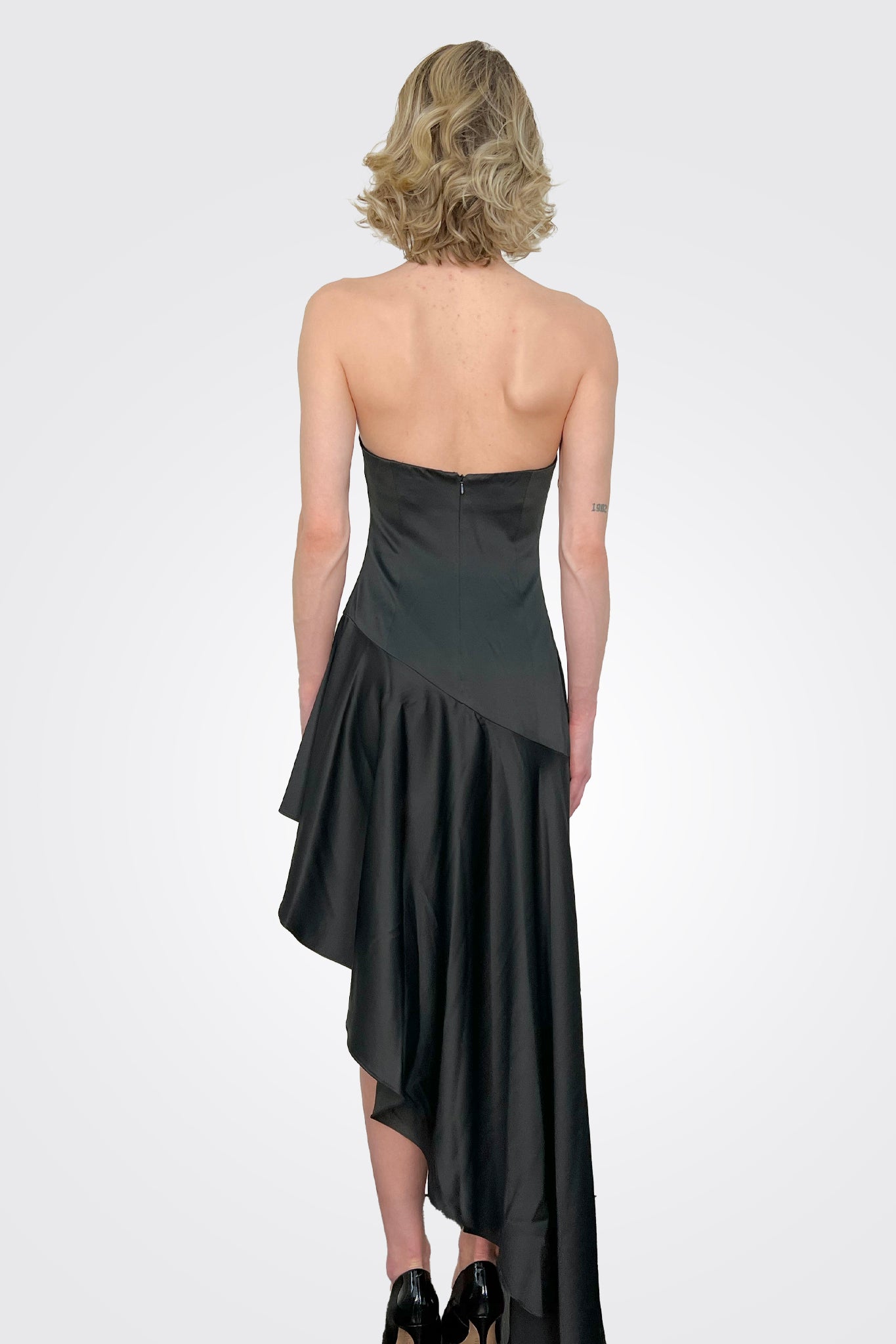 Saint Malo Asymmetrical Dress - Black by Elliatt — alternate view