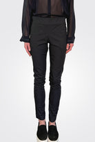 Elastic Waist Pants - Black by Kristensen — alternate view