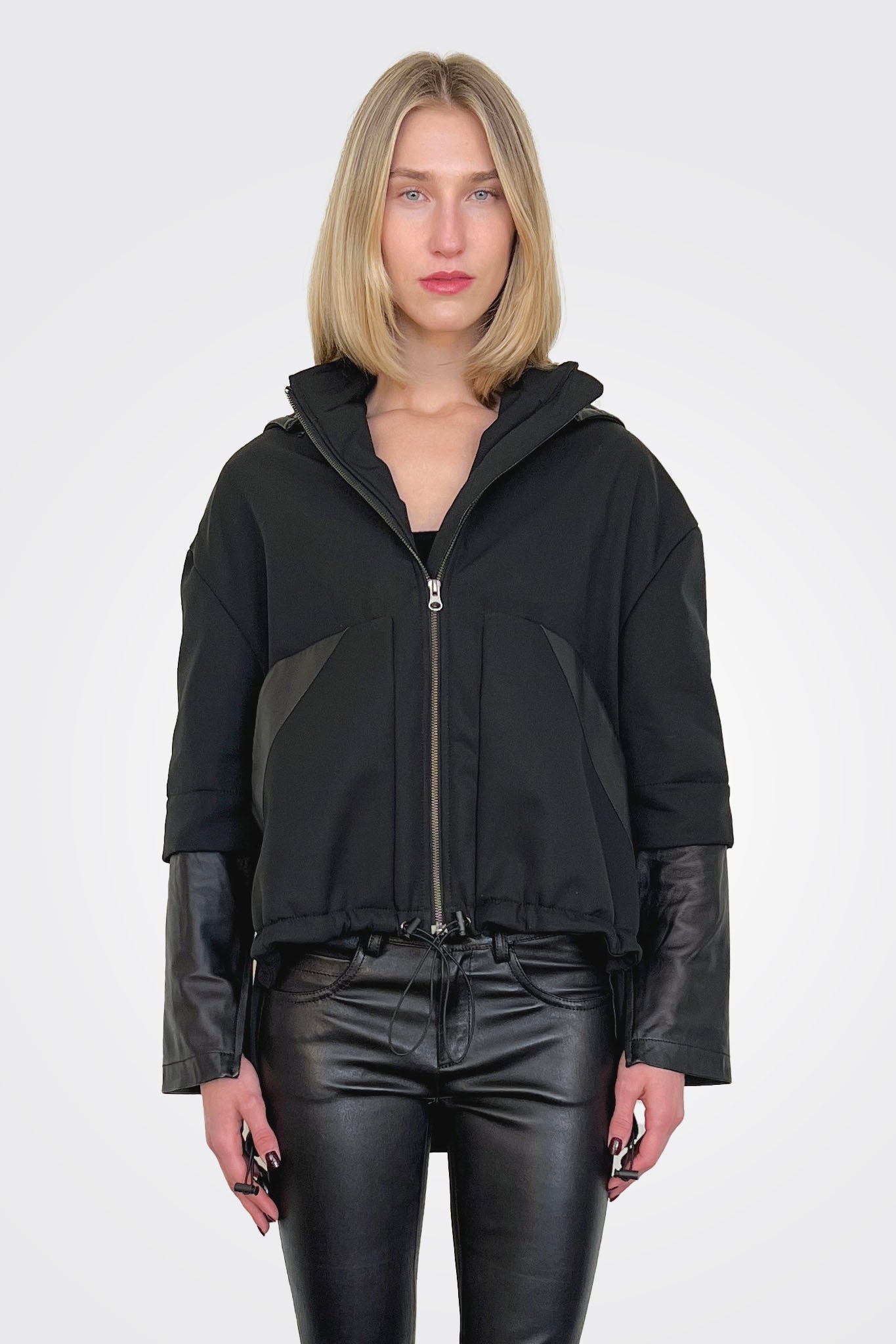 Eve Hooded Jacket - Black by Jakett — alternate view