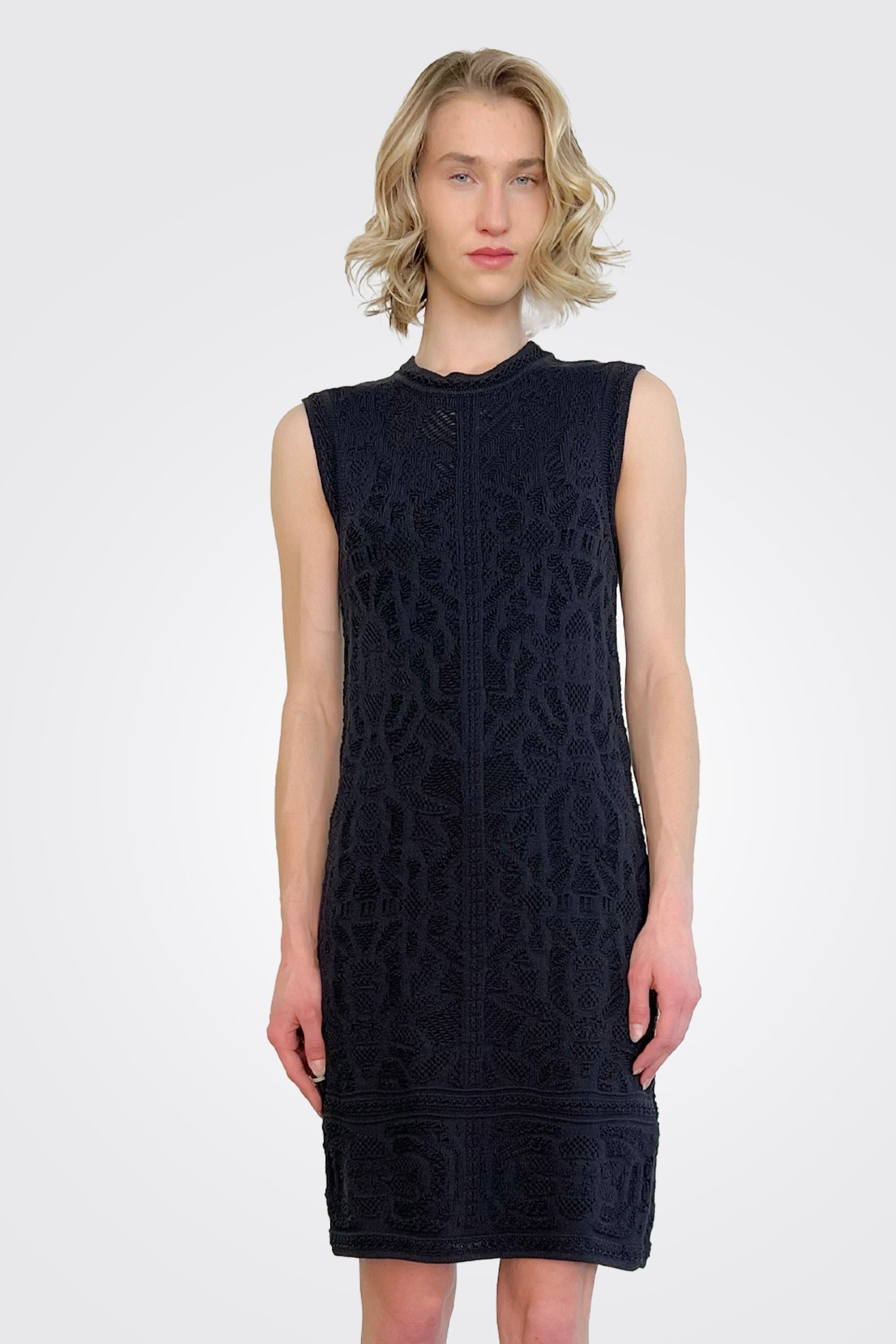 Sleeveless Sheath Dress - Black by Missoni — alternate view