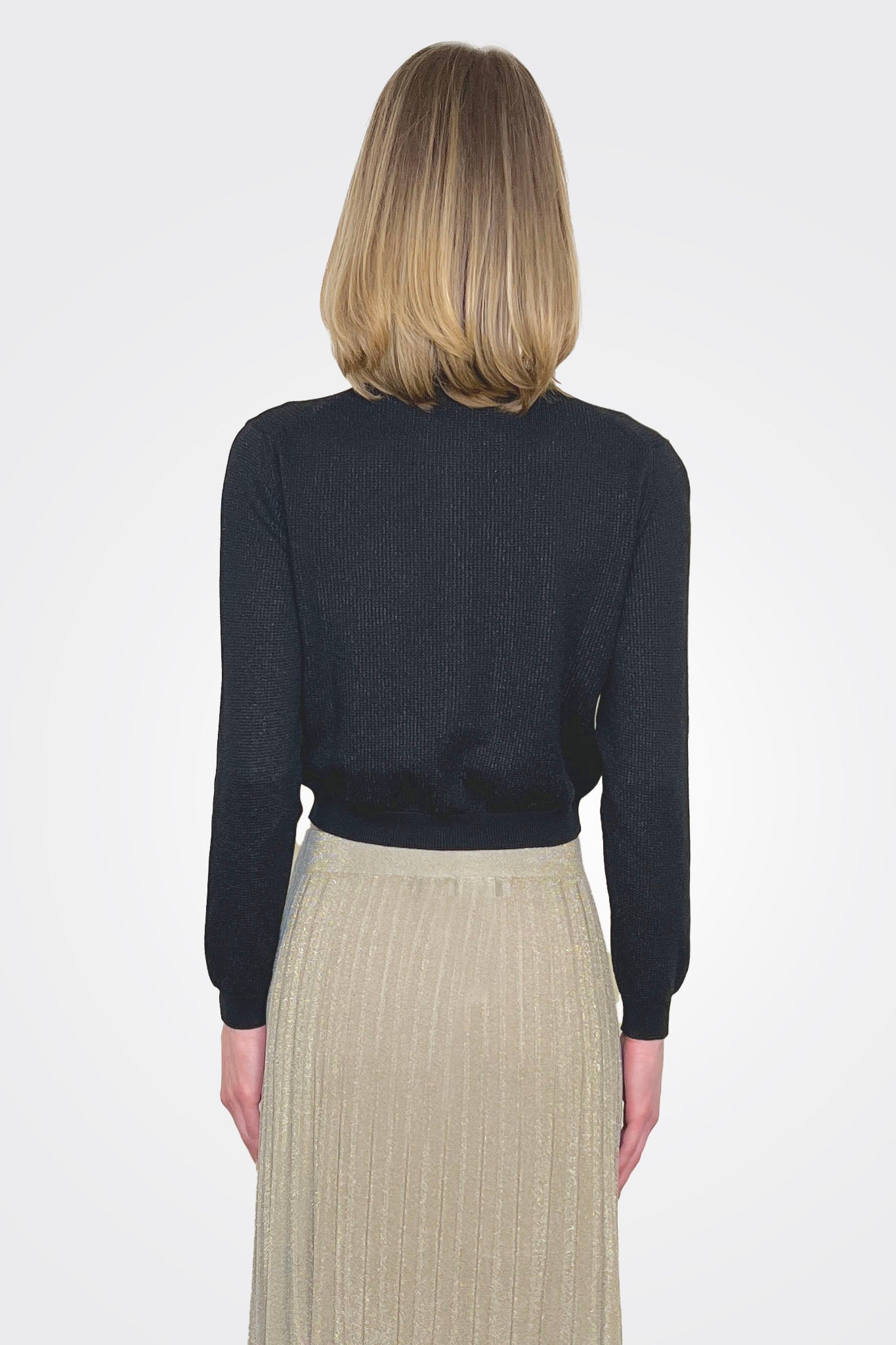 Cardigan - Black by Gran Sasso — alternate view