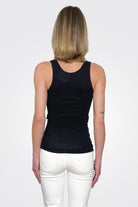 Cotton Mix Tank - Black by Private 0204 — alternate view