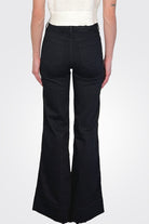 Skylar Vintage Stretch Wide-Leg Jeans - Black by Rag & Bone — view 3