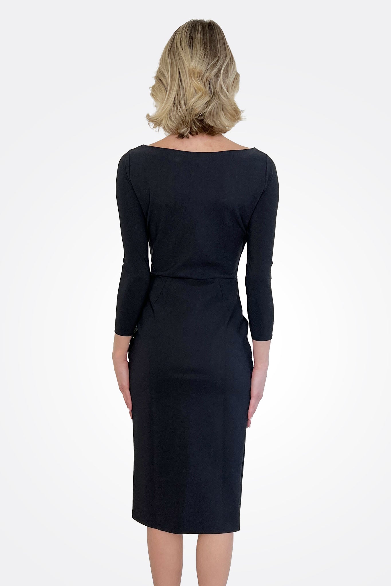Irida Jersey Dress - Black by Chiara Boni — view 3