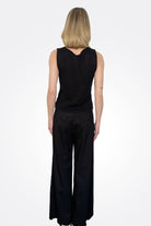 Wide Leg Frayed Bottom Trousers - Black by Transit Par-Such — alternate view