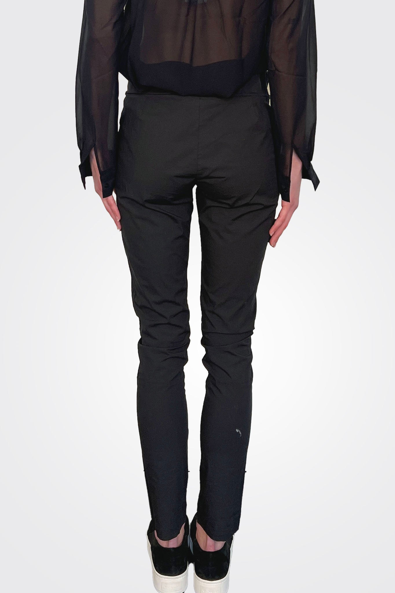 Elastic Waist Pants - Black by Kristensen — view 3