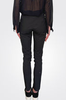 Elastic Waist Pants - Black by Kristensen — view 3