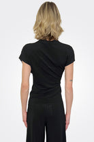 Dotta Crepe Blouse - Black by Chiara Boni — view 3