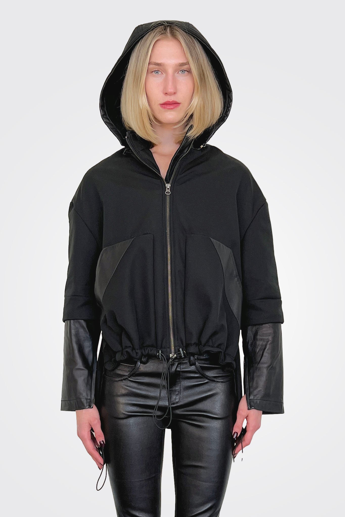 Eve Hooded Jacket - Black by Jakett — view 3