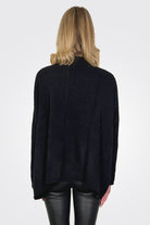 Oversize Cardigan - Black by Rundholz — view 3