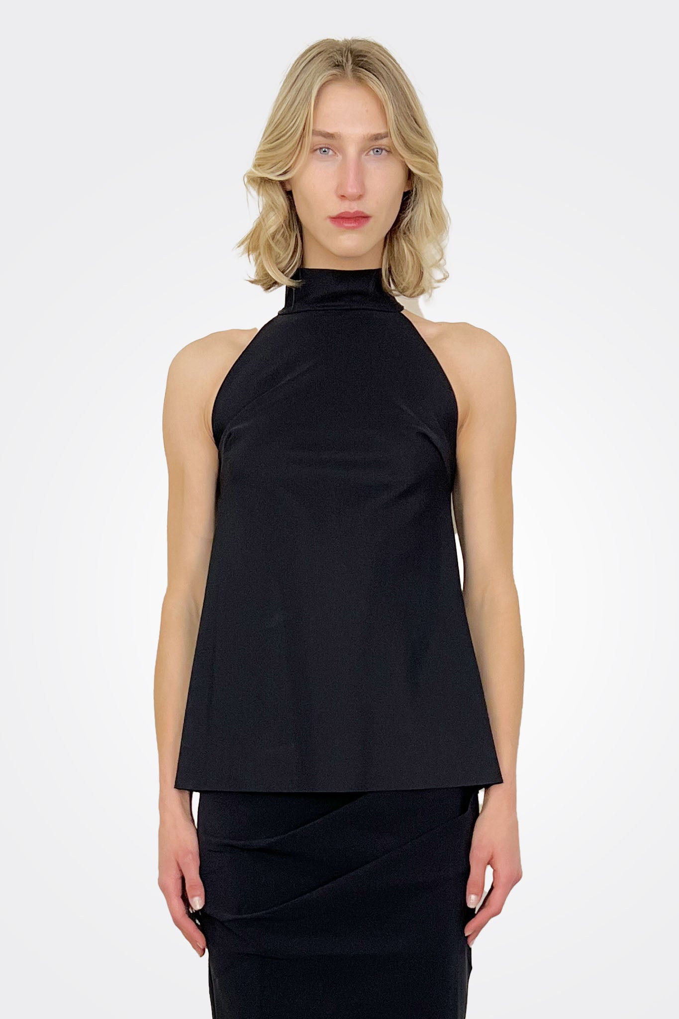 Tiffy Halter Blouse - Black by Chiara Boni | 25 South Boutiques