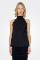Tiffy Halter Blouse - Black by Chiara Boni | 25 South Boutiques