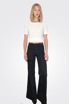 Skylar Vintage Stretch Wide-Leg Jeans - Black by Rag & Bone | 25 South Boutiques