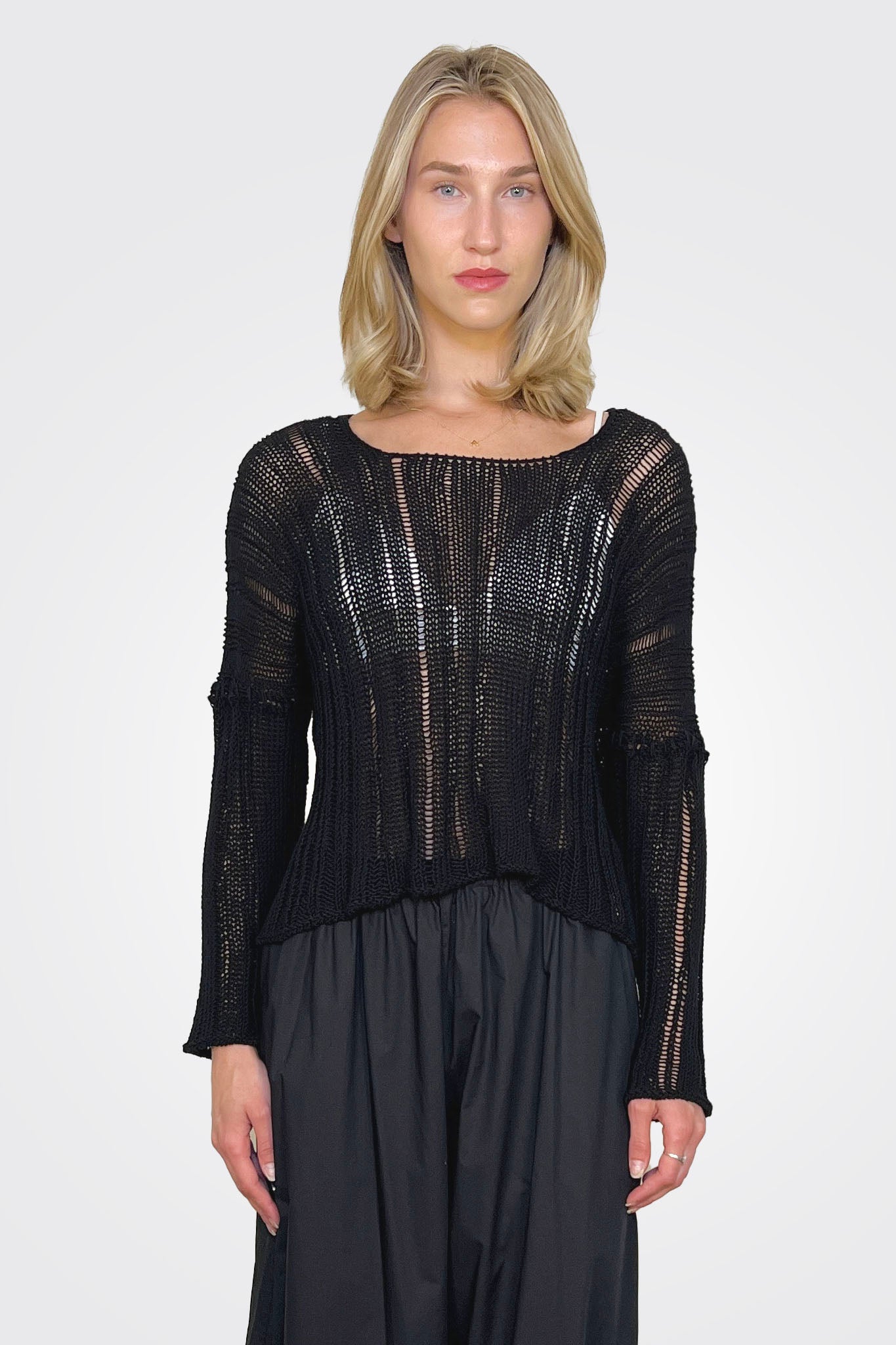 Knit Tunic - Black by Studio B3 | 25 South Boutiques