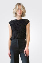 Ruffle Blouse - Black by Liviana Conti | 25 South Boutiques
