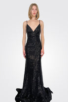 Fitted Backless Sequin Gown - Black by Jovani | 25 South Boutiques