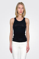 Cotton Mix Tank - Black by Private 0204 | 25 South Boutiques